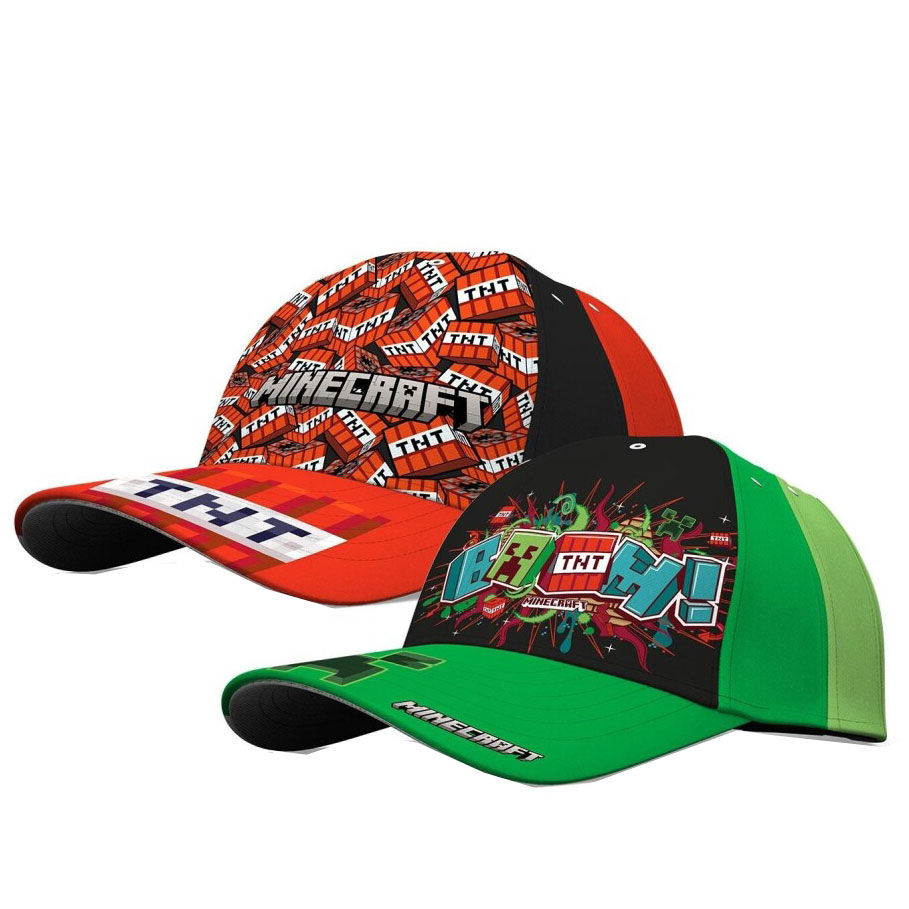 Pack 8 gorras Minecraft surtido de MOJANG STUDIOS - Frikibase.com