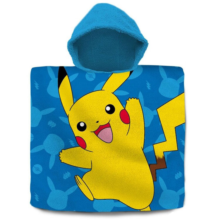 Poncho toalla Pokemon algodon
