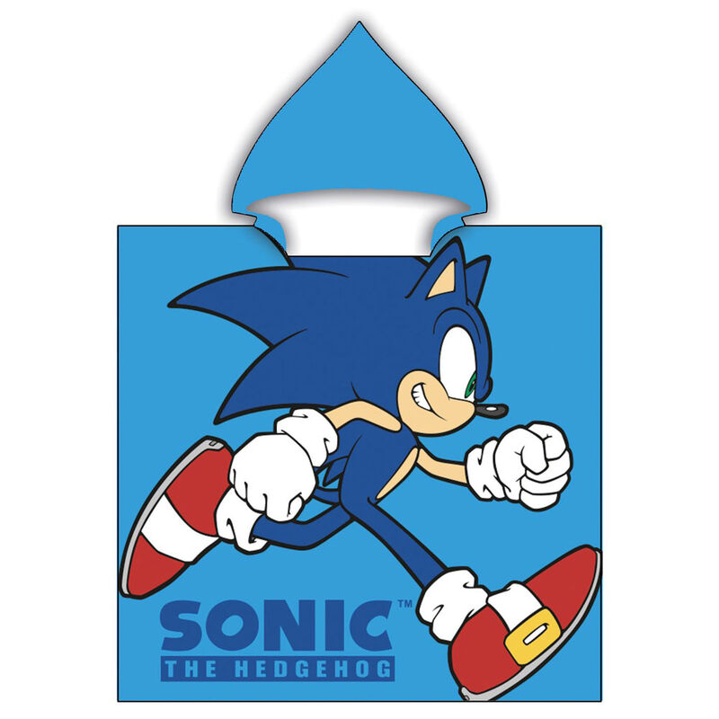 Poncho toalla Sonic The Hedgehog microfibra de SEGA - Frikibase.com