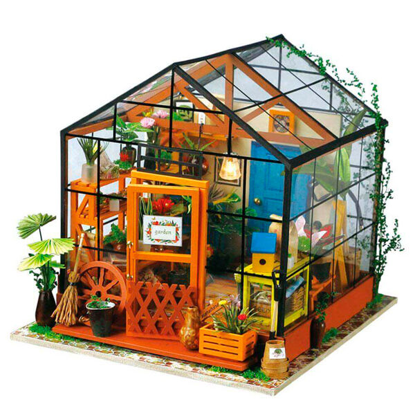 Puzzle 3D casa miniatura Kathy s green house de ROBOTIME - Frikibase.com