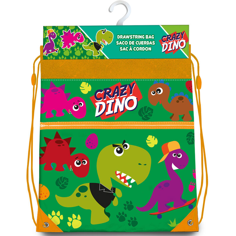 Saco Crazy Dino 41cm de KIDS LICENSING - Frikibase.com