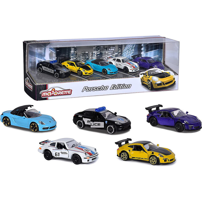 Set 5 coches metal Porsche 7