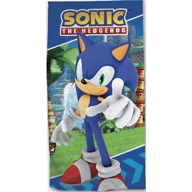 Toalla Sonic The Hedgehog microfibra de SEGA - Frikibase.com