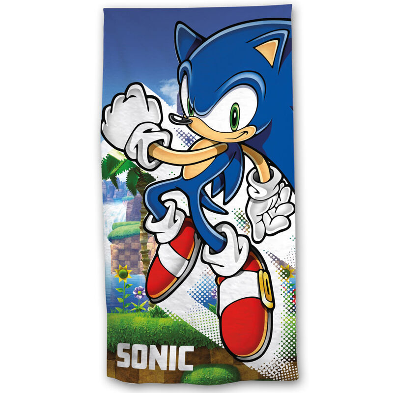 Toalla Sonic The Hedgehog microfibra de SEGA - Frikibase.com