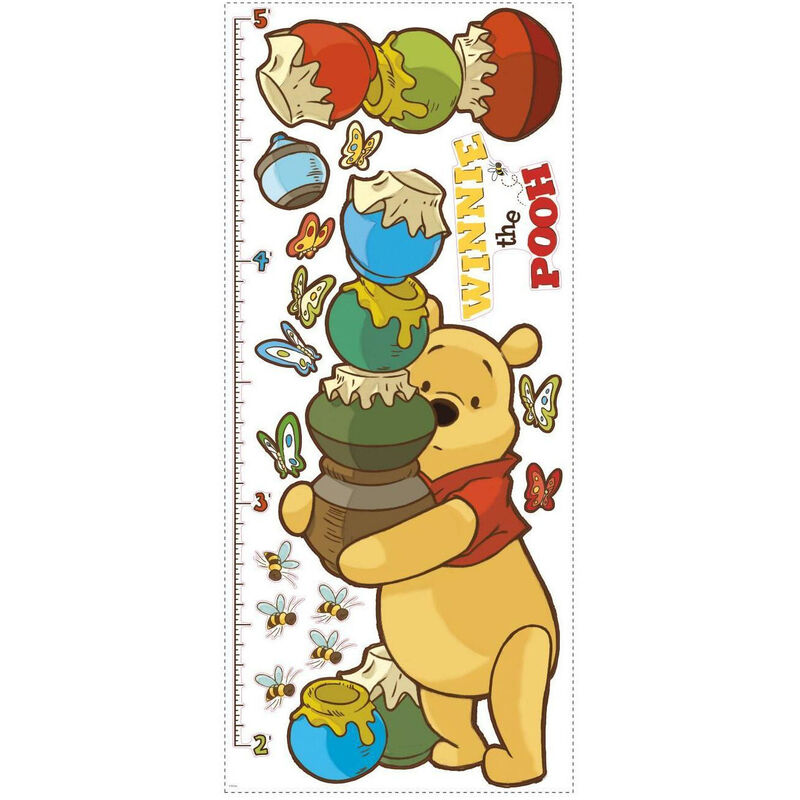 Vinilo decorativo Tabla de crecimiento Winnie the Pooh Disney de ROOMMATES - Frikibase.com