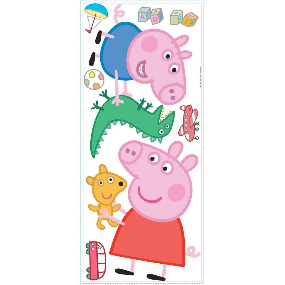 Vinilo decorativo Tiempos de juego George y Peppa Peppa Pig de ROOMMATES - Frikibase.com