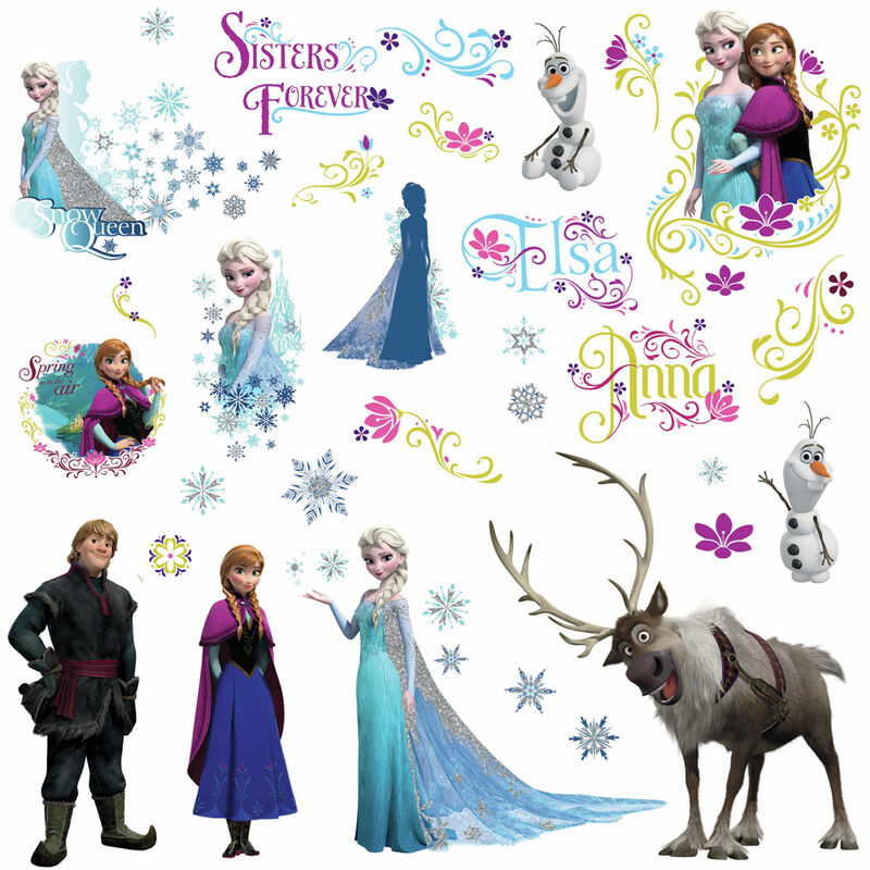 Vinilo decorativo purpurina Frozen Disney de ROOMMATES - Frikibase.com