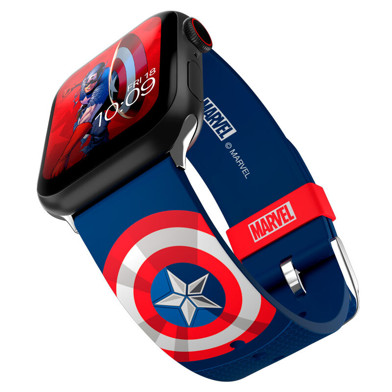 Correa Smartwatch + esferas Capitan America Marvel de MOBYFOX - Frikibase.com