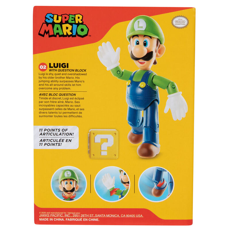 Figura Luigi Super Mario Bros 10cm de JAKKS PACIFIC - Frikibase.com