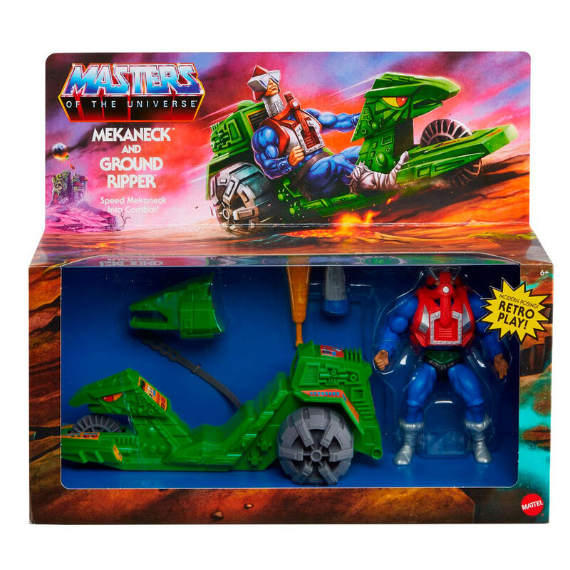 Figura Vehiculo Mekaneck & Ground Ripper Master of the Universe 14cm de MATTEL - Frikibase.com