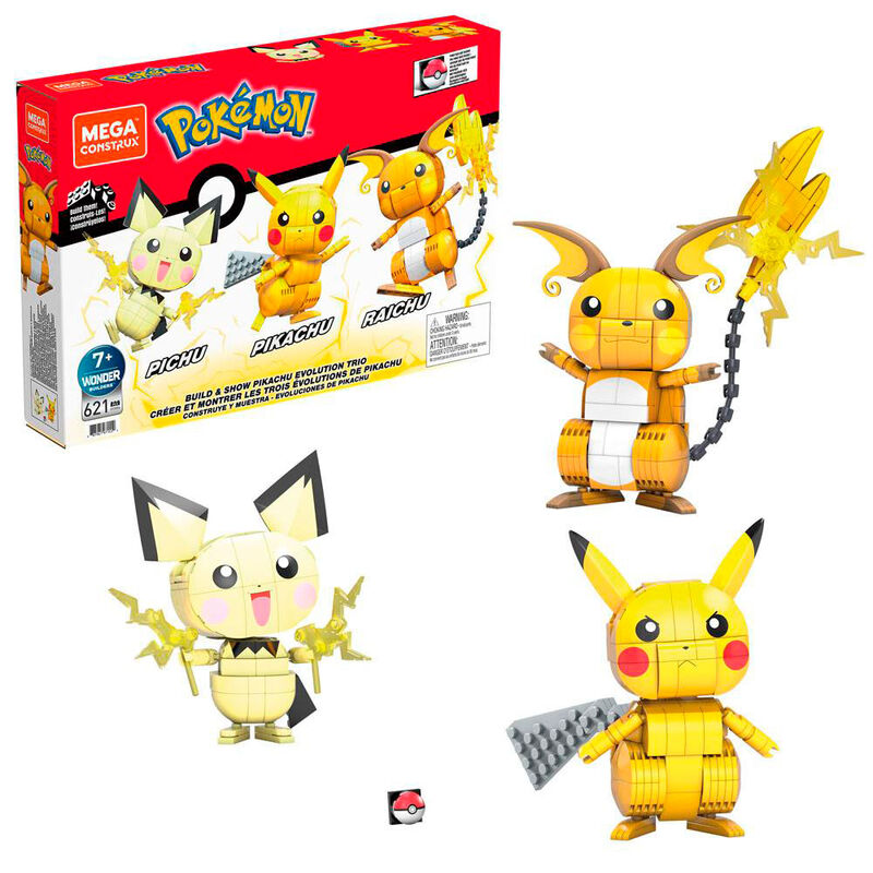 Kit Mega Construx Pikachu Evolution Pokemon 621pzs de MATTEL - Frikibase.com