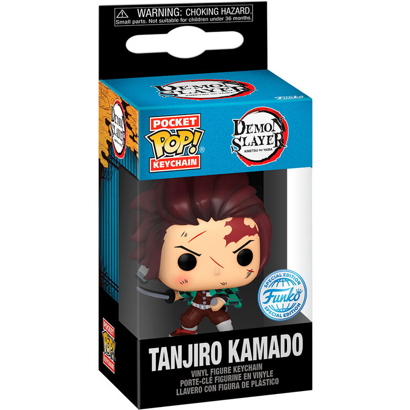 Llavero Pocket POP Demon Slayer Kimetsu no Yaiba Tanjiro Kamado Exclusive de FUNKO - Frikibase.com