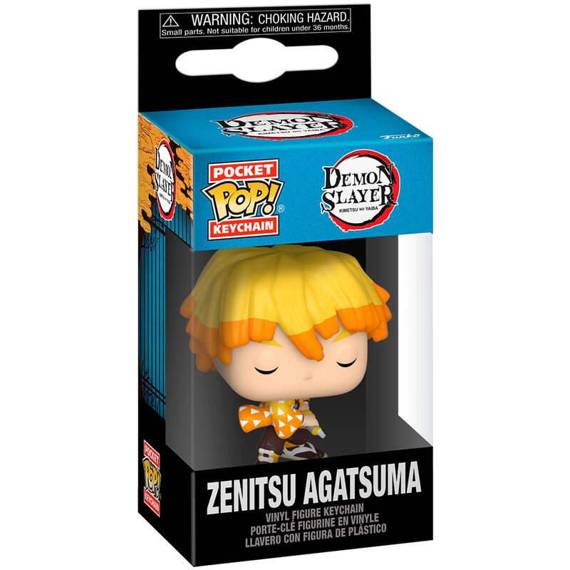 Llavero Pocket POP Demon Slayer Kimetsu no Yaiba Zenitsu Agatsuma de FUNKO - Frikibase.com