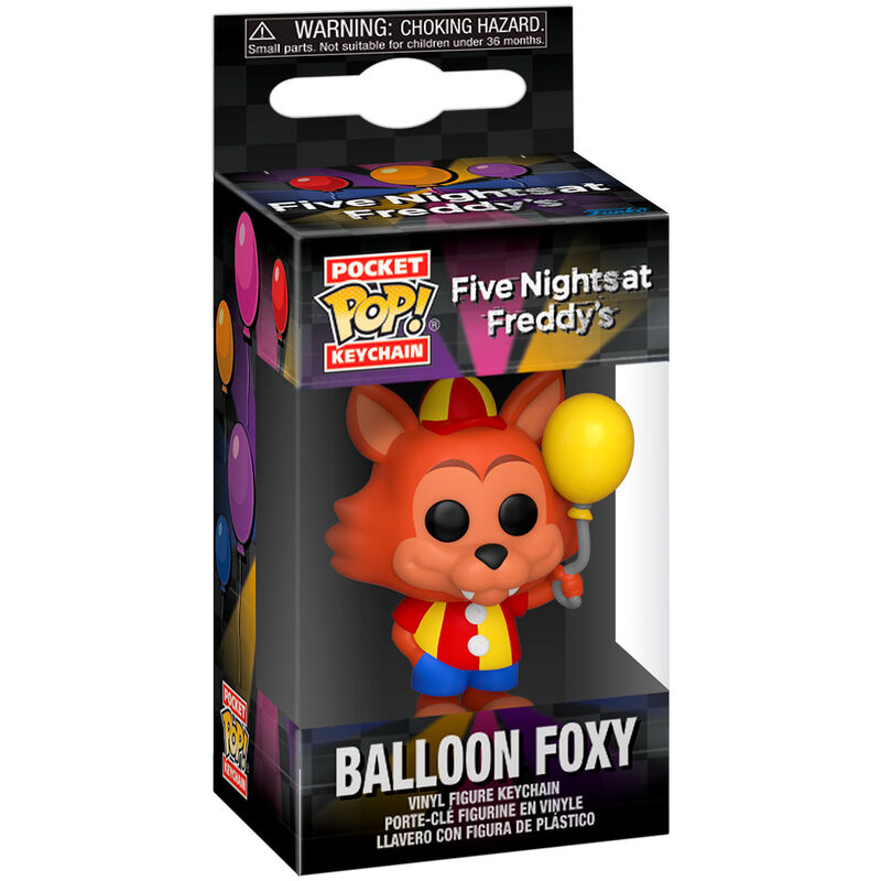 Llavero Pocket POP Five Nights at Freddys Balloon Foxy de FUNKO - Frikibase.com