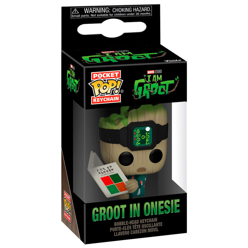 Llavero Pocket POP Marvel I am Groot - Groot with Onesie de FUNKO - Frikibase.com