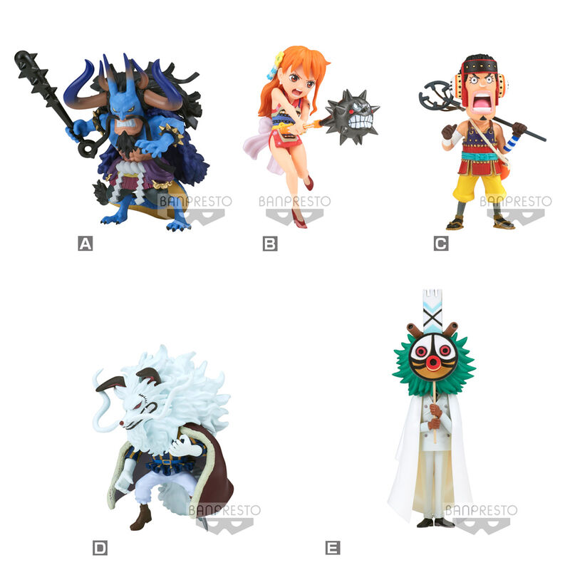 Pack 12 Figuras World Collectable Wanokuni Onigashima One Piece 7cm surtido de BANPRESTO - Frikibase.com