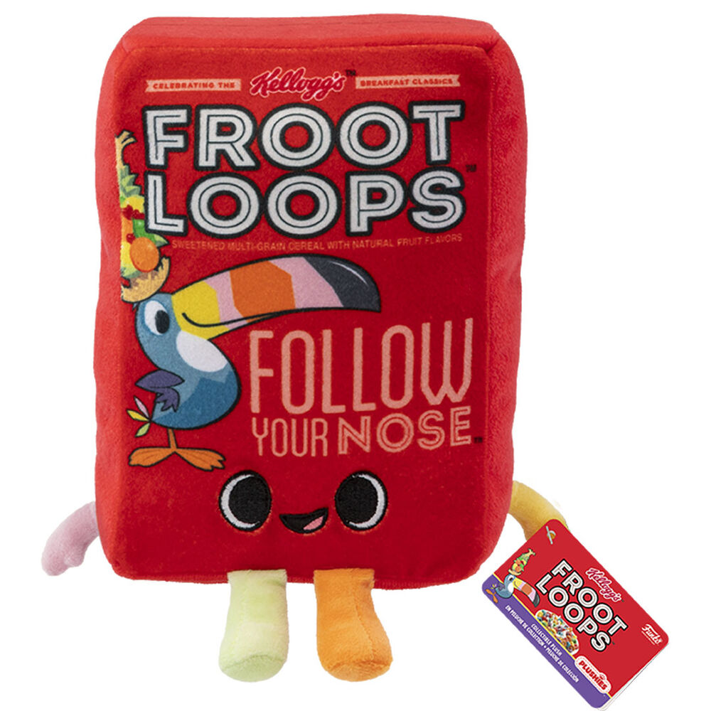 Peluche Kelloggs Froot Loops Cereal Box 17