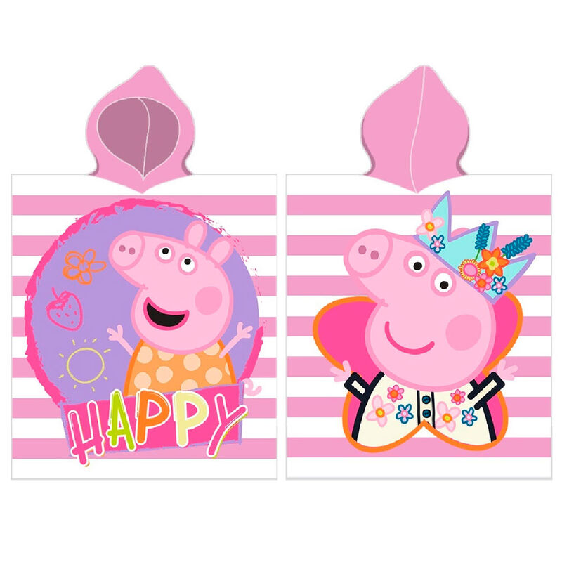 Poncho toalla Happy Peppa Pig microfibra de ASTLEY BAKER DAVIES - Frikibase.com