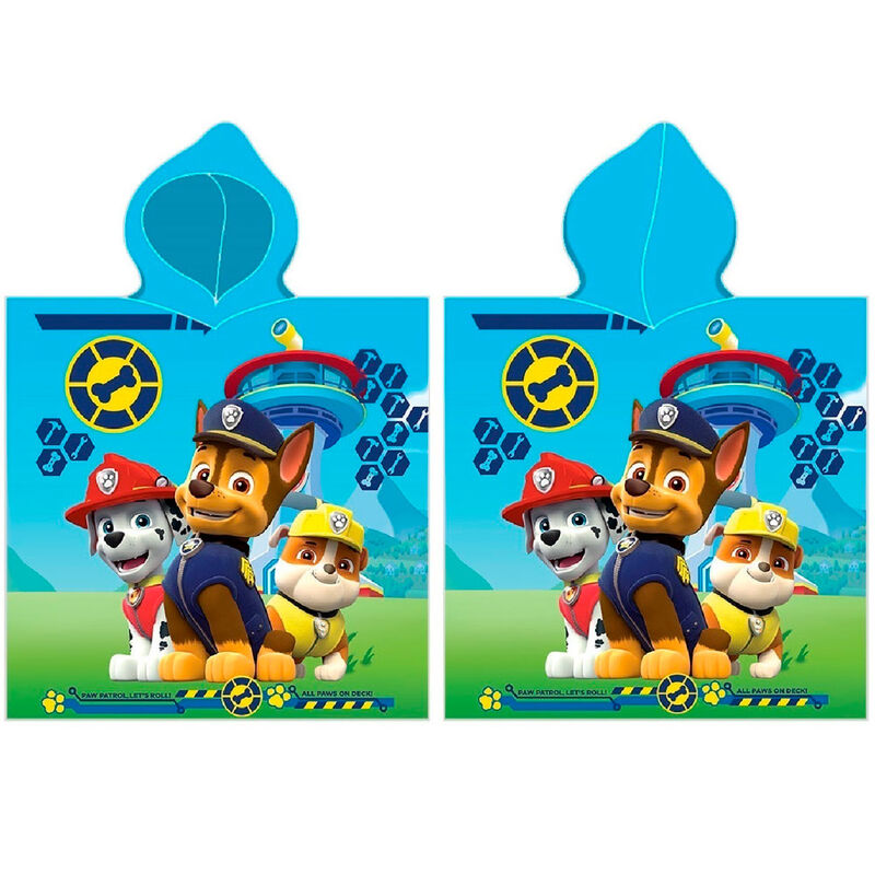 Poncho toalla Patrulla Canina Paw Patrol microfibra de NICKELODEON - Frikibase.com