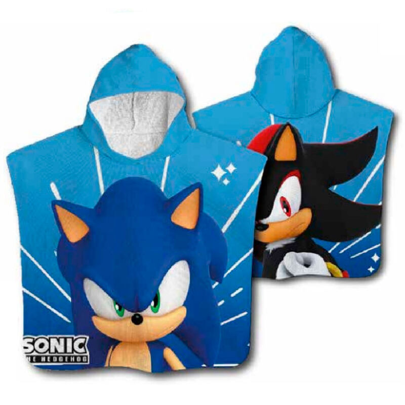 Poncho toalla Sonic The Hedgehog microfibra de SEGA - Frikibase.com