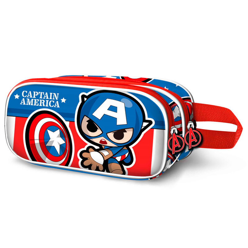 Portatodo 3D Lets Go Capitan America Marvel doble de KARACTERMANIA - Frikibase.com