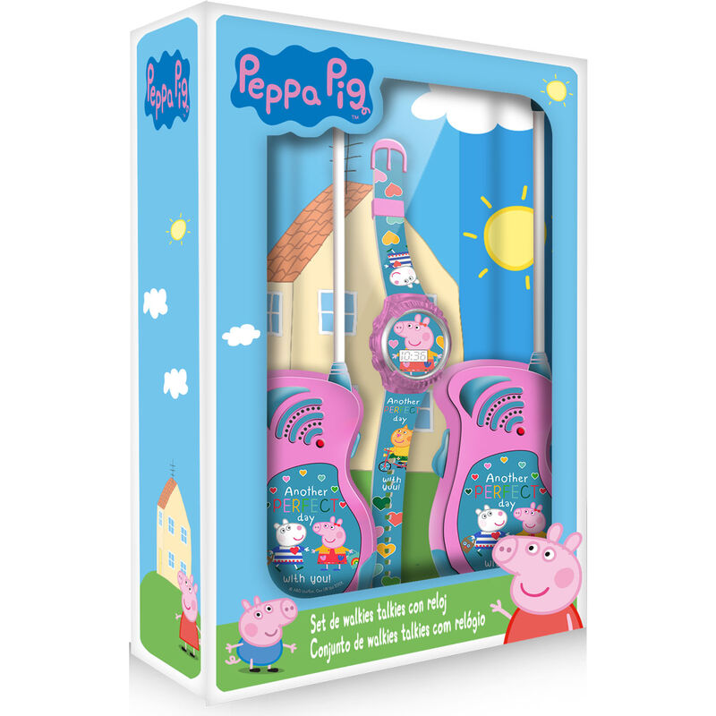 Set Reloj Digital + Walkie Takie Peppa Pig de KIDS LICENSING - Frikibase.com