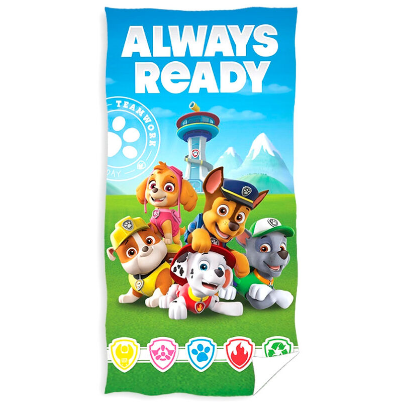 Toalla Always Ready Patrulla Canina Paw Patrol microfibra de NICKELODEON - Frikibase.com