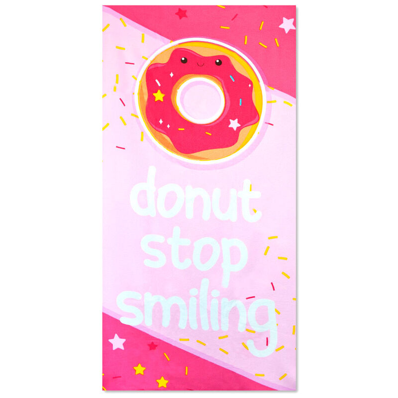 Toalla Donut Stop Smiling microfibra de  - Frikibase.com