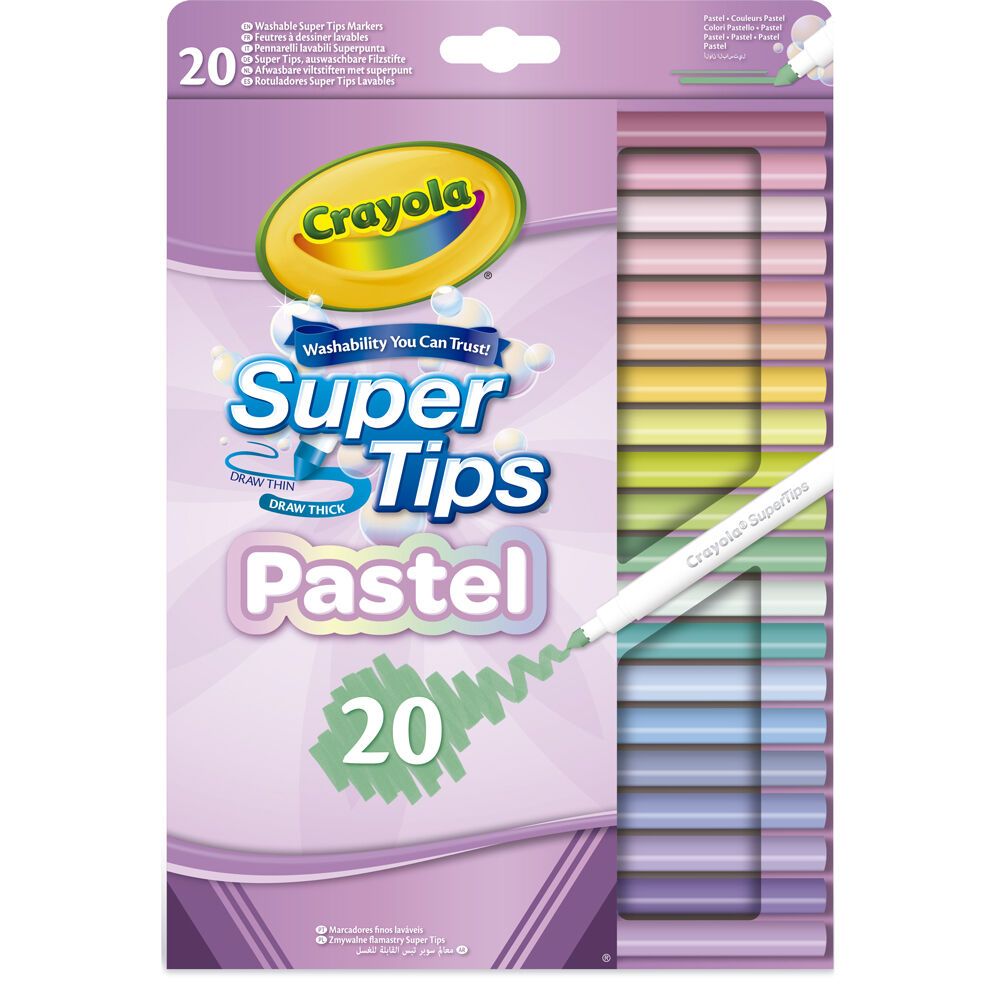 Blister 20 rotuladores lavables Crayola de CRAYOLA - Frikibase.com