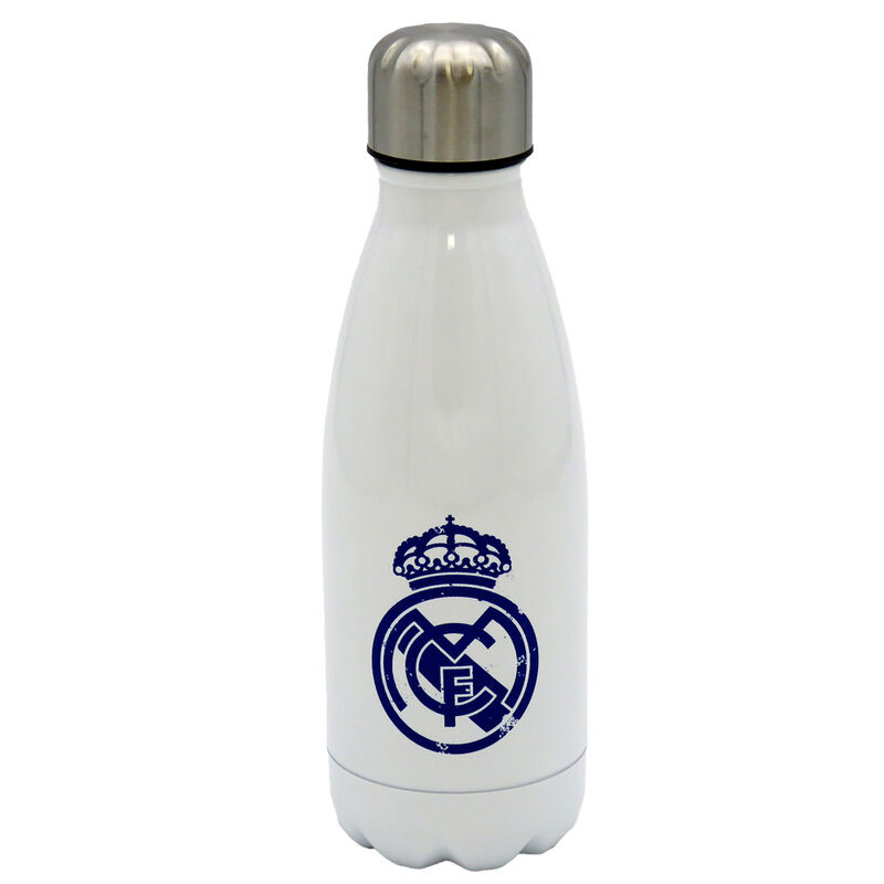 Botella acero inoxidable Real Madrid blanca 550ml de CYP BRANDS - Frikibase.com