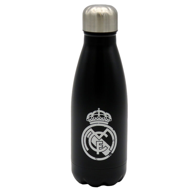 Botella acero inoxidable Real Madrid negra 550ml de CYP BRANDS - Frikibase.com