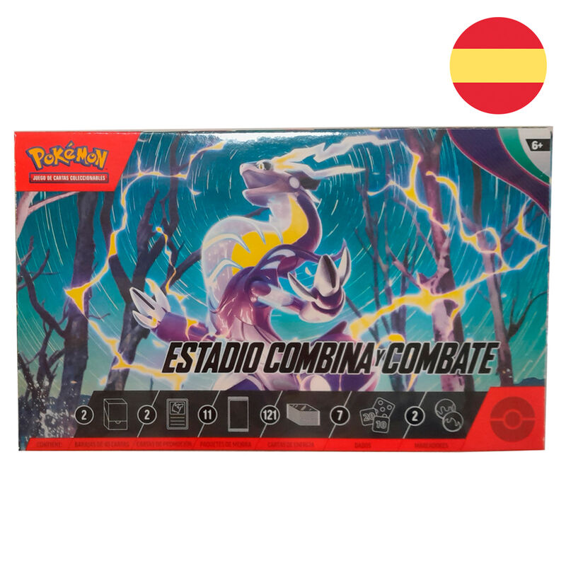 Estuche juego cartas coleccionables Estadio Combina y Combate Pokemon de BANDAI - Frikibase.com