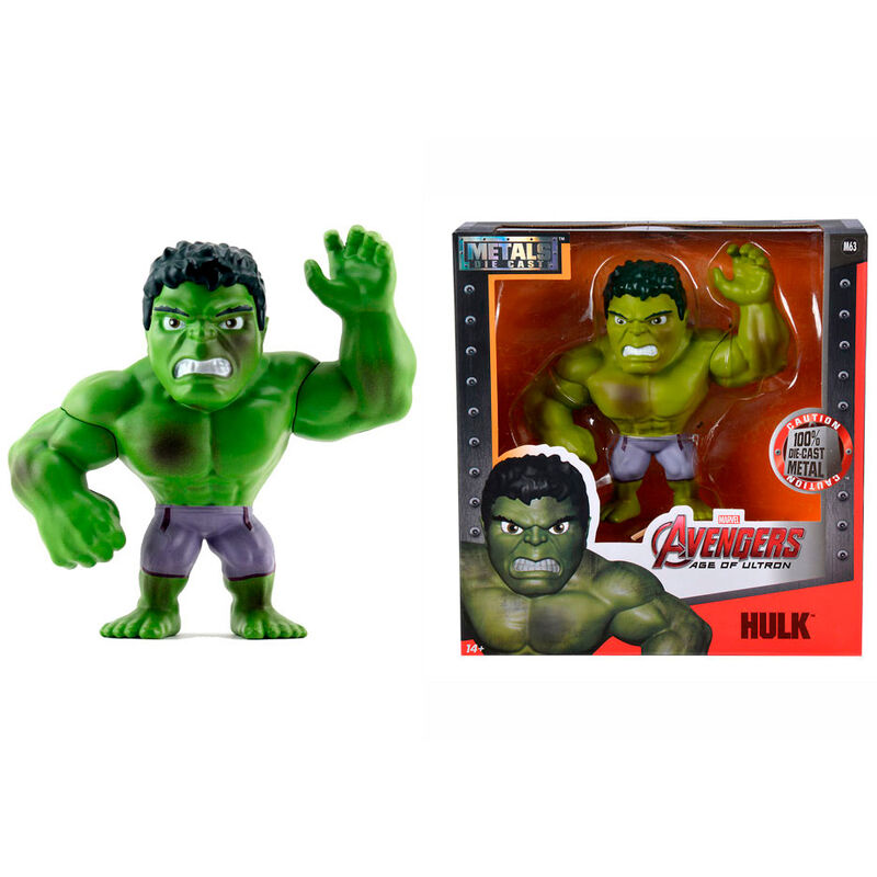 Figura metal die cast Hulk Los Vengadores Avengers Marvel 15cm de JADA TOYS - Frikibase.com