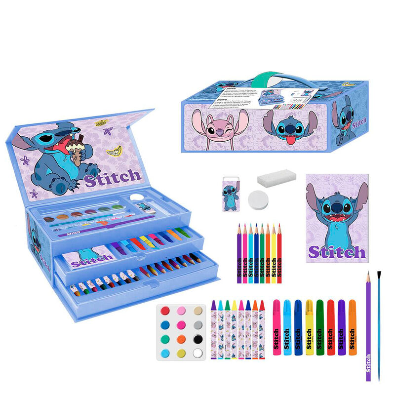 Maletin papeleria coloreable Stitch Disney de CERDÁ - Frikibase.com