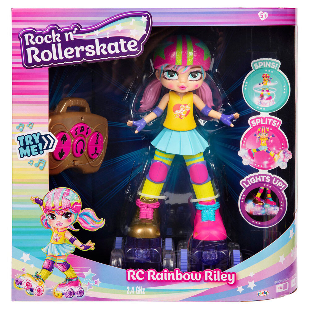 Muñeca Radio Control Rainbow Riley Rock N Rollerskate de JAKKS PACIFIC - Frikibase.com