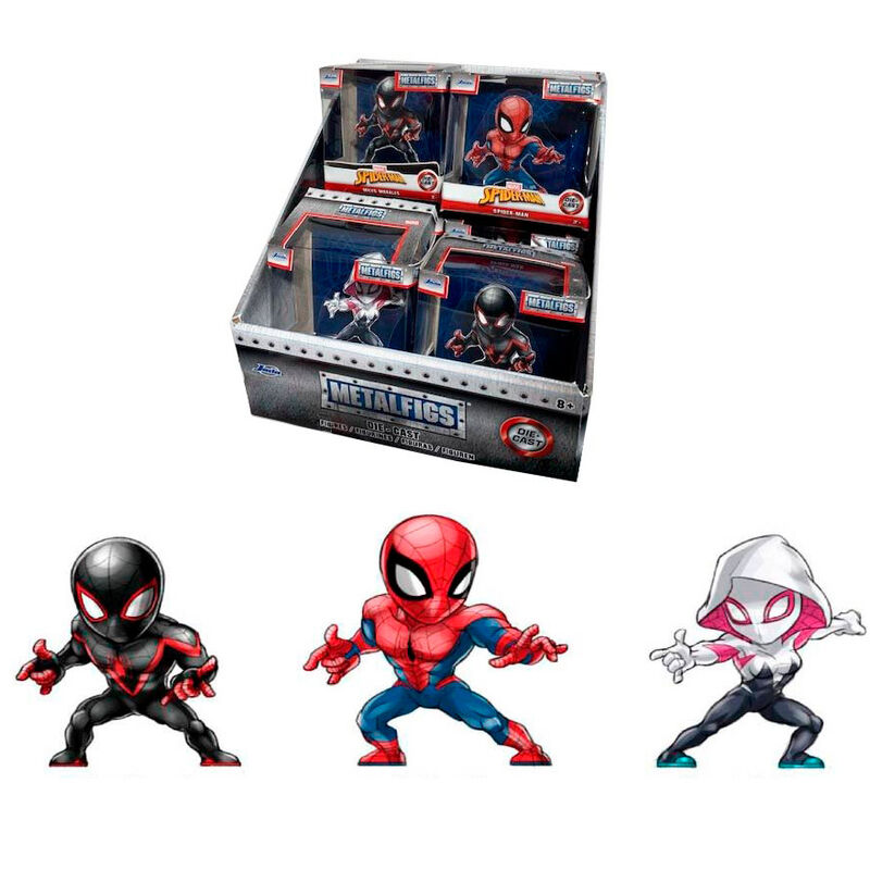 Pack 12 Figuras metal Spiderman Marvel 7cm surtido de JADA TOYS - Frikibase.com