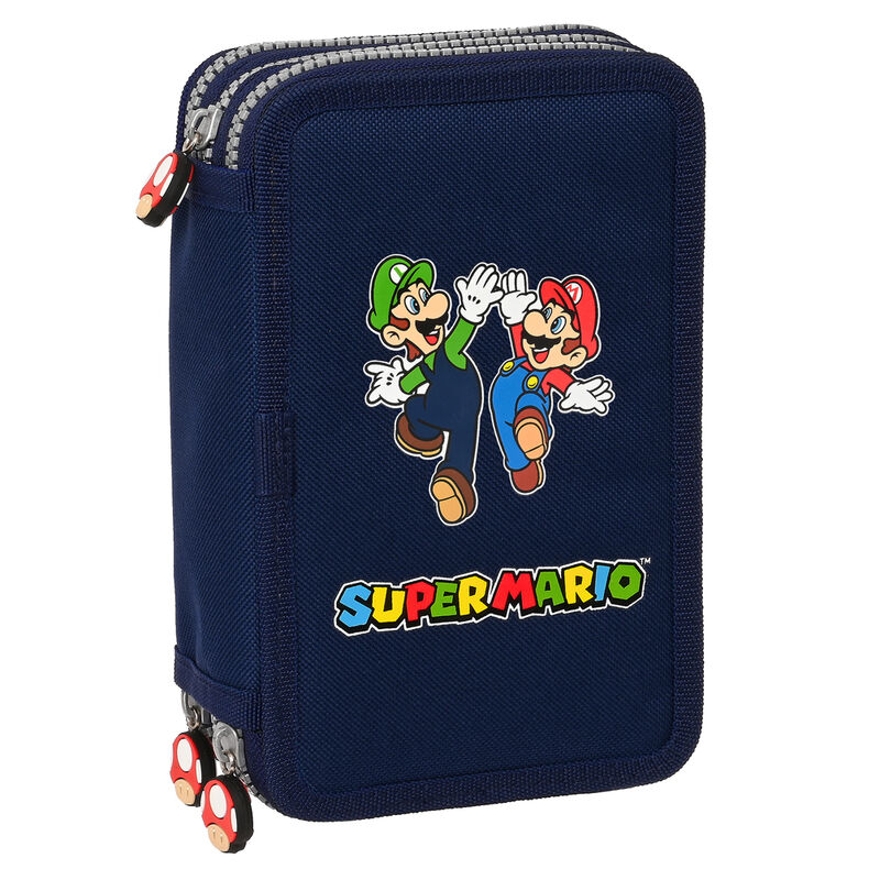 Plumier Super Mario Bros triple 36pzs de SAFTA - Frikibase.com