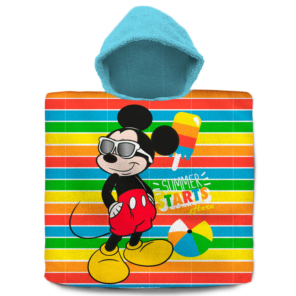 Poncho toalla Mickey Disney algodon de KIDS LICENSING - Frikibase.com