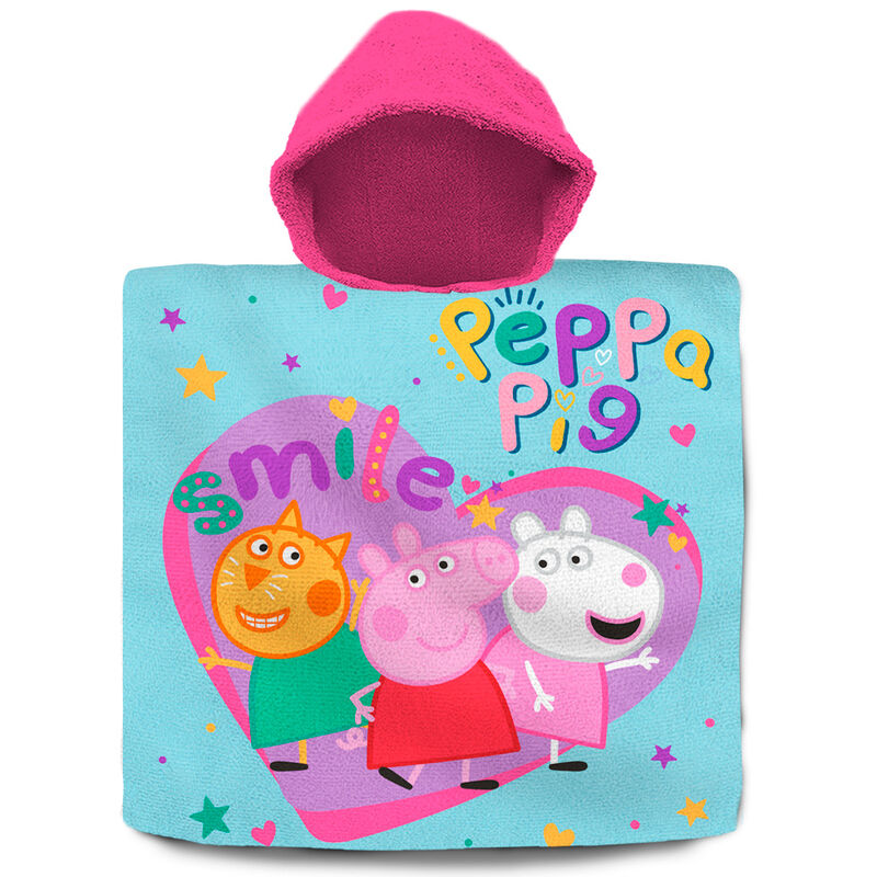 Poncho toalla Peppa Pig algodon de KIDS LICENSING - Frikibase.com