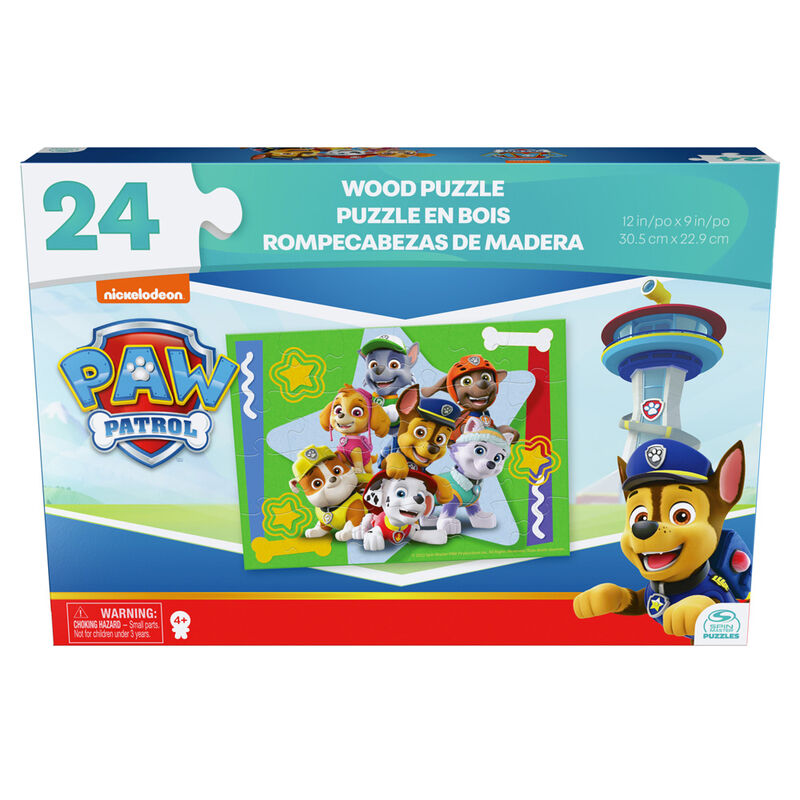 Puzzle madera Patrulla Canina Paw Patrol 24pzs de SPIN MASTER - Frikibase.com