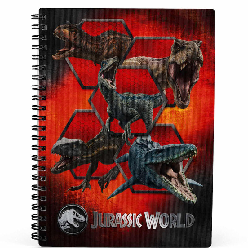 Cuaderno 3D Carnivorous Jurassic World de SD TOYS - Frikibase.com