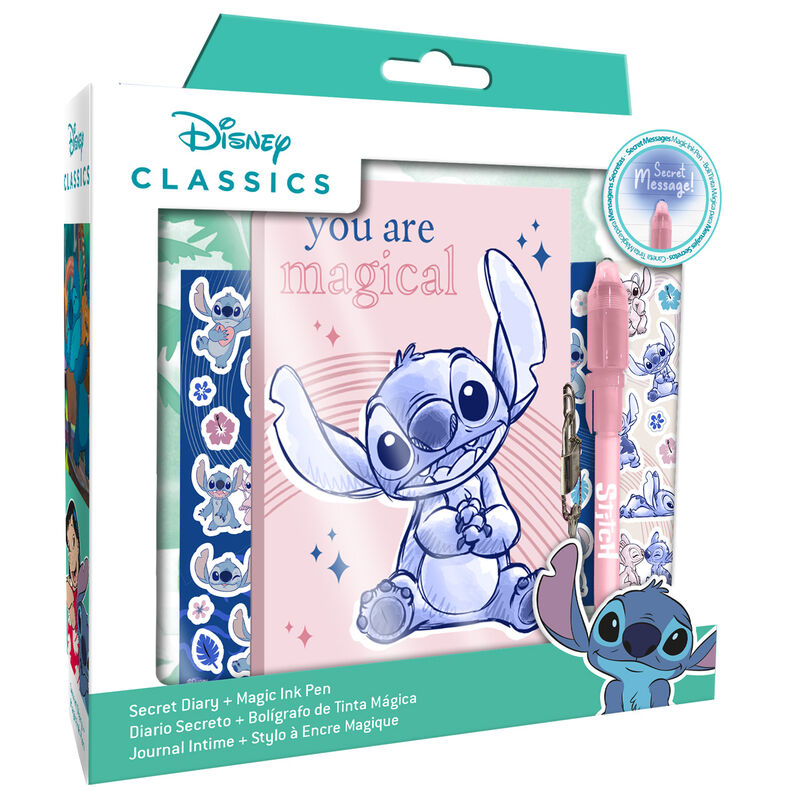 Diario boligrafo magico Stitch Disney de KIDS LICENSING - Frikibase.com