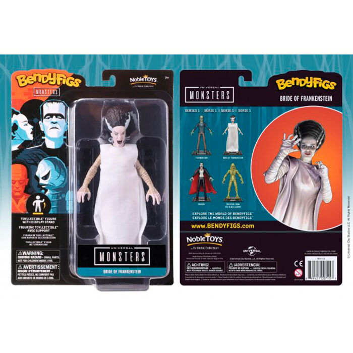 Figura maleable Bendyfigs Bride of Frankenstein Universal Monster 19cm de NOBLE COLLECTION - Frikibase.com