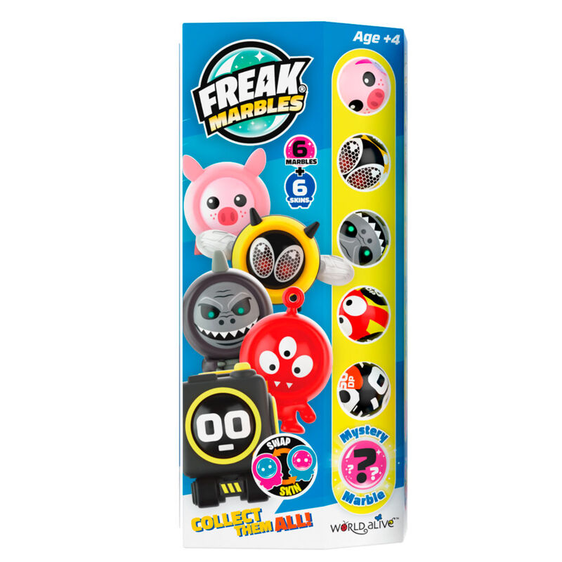 Set 6 Canicas + Skin Freak Marbles de WORLD ALIVE - Frikibase.com