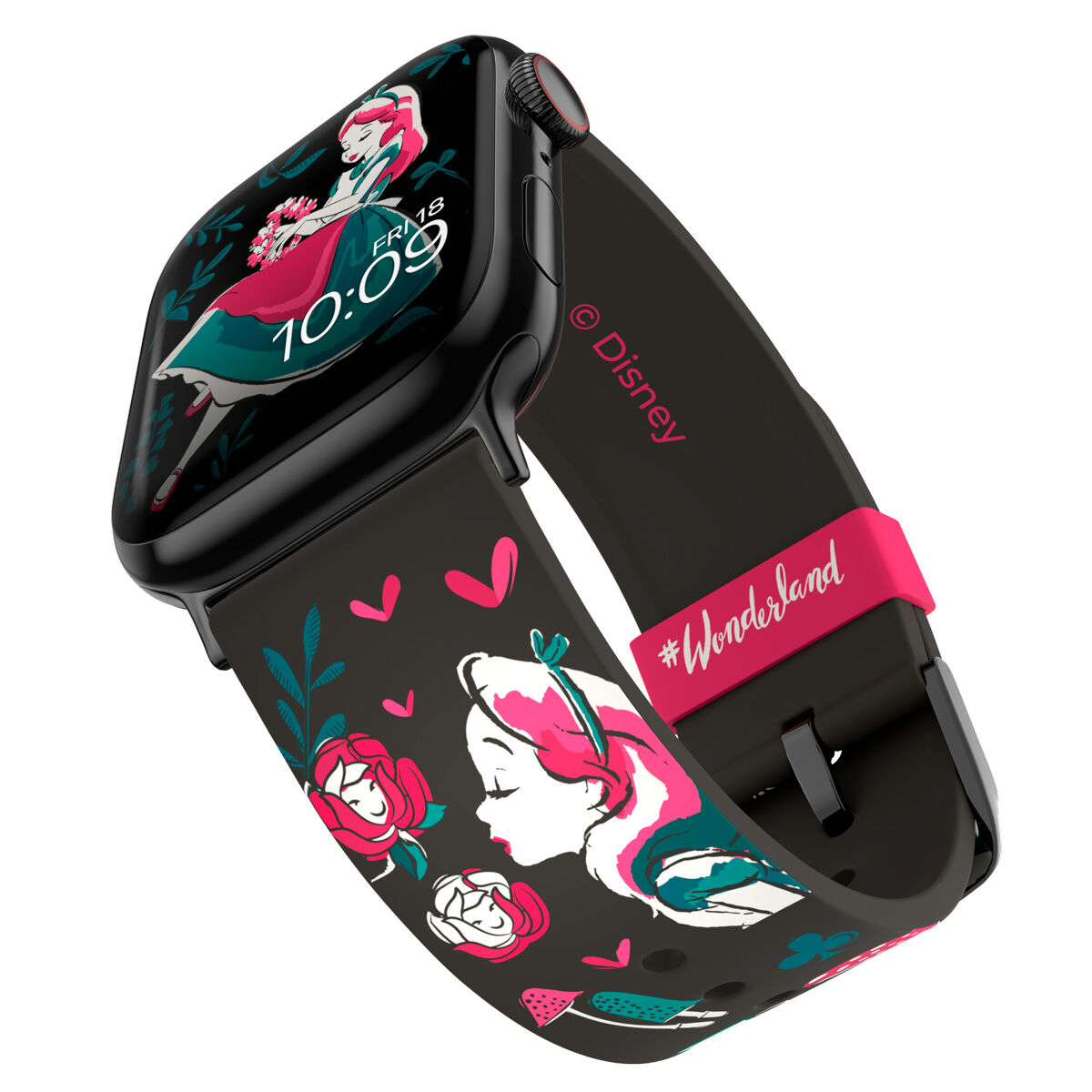 Correa Smartwatch + esferas Alicia en el Pais de las Maravillas Disney de MOBYFOX - Frikibase.com