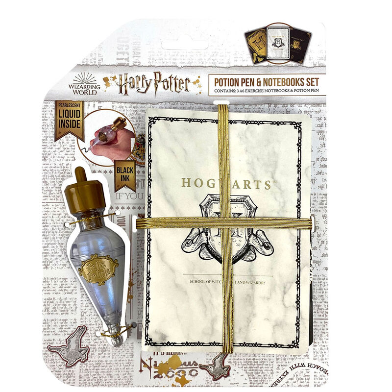 Cuaderno A6 + pocion boligrafo Hogwarts Harry Potter de BLUE SKY STUDIOS - Frikibase.com