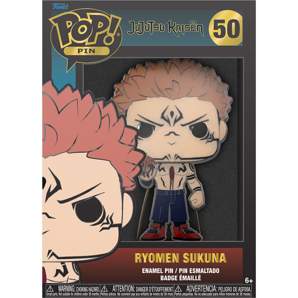 POP Pin Jujutsu Kaisen Ryomen Sukuna 10cm de LOUNGEFLY - Frikibase.com