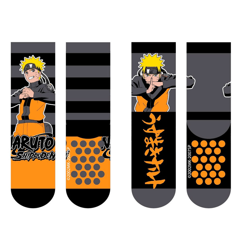 Set 2 calcetines antideslizantes Naruto Shippuden surtido de PIERROT - Frikibase.com