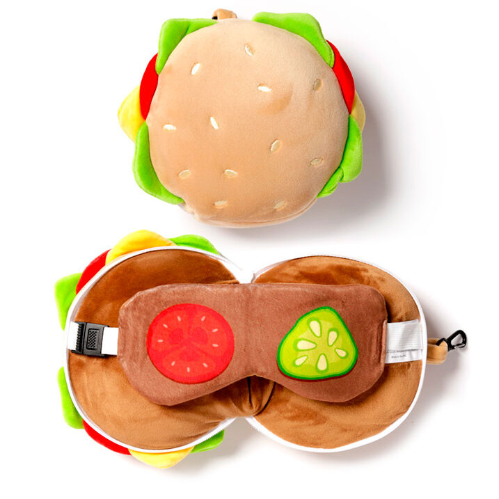 Almohada viaje antifaz Hamburguesa Fast Food Resteazzz de PUCKATOR - Frikibase.com