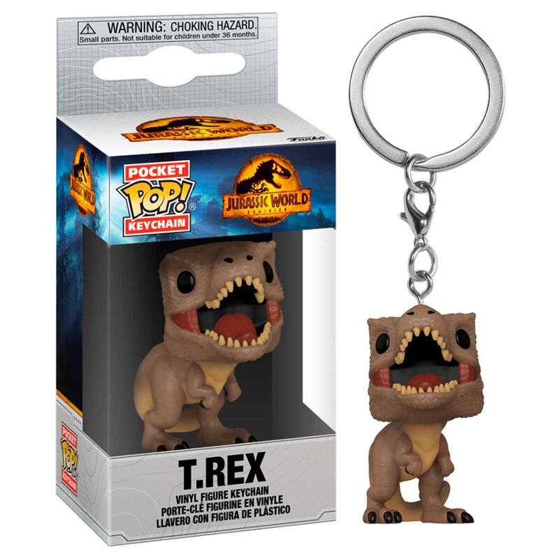 Llavero Pocket POP Jurassic World 3 T-Rex de FUNKO - Frikibase.com